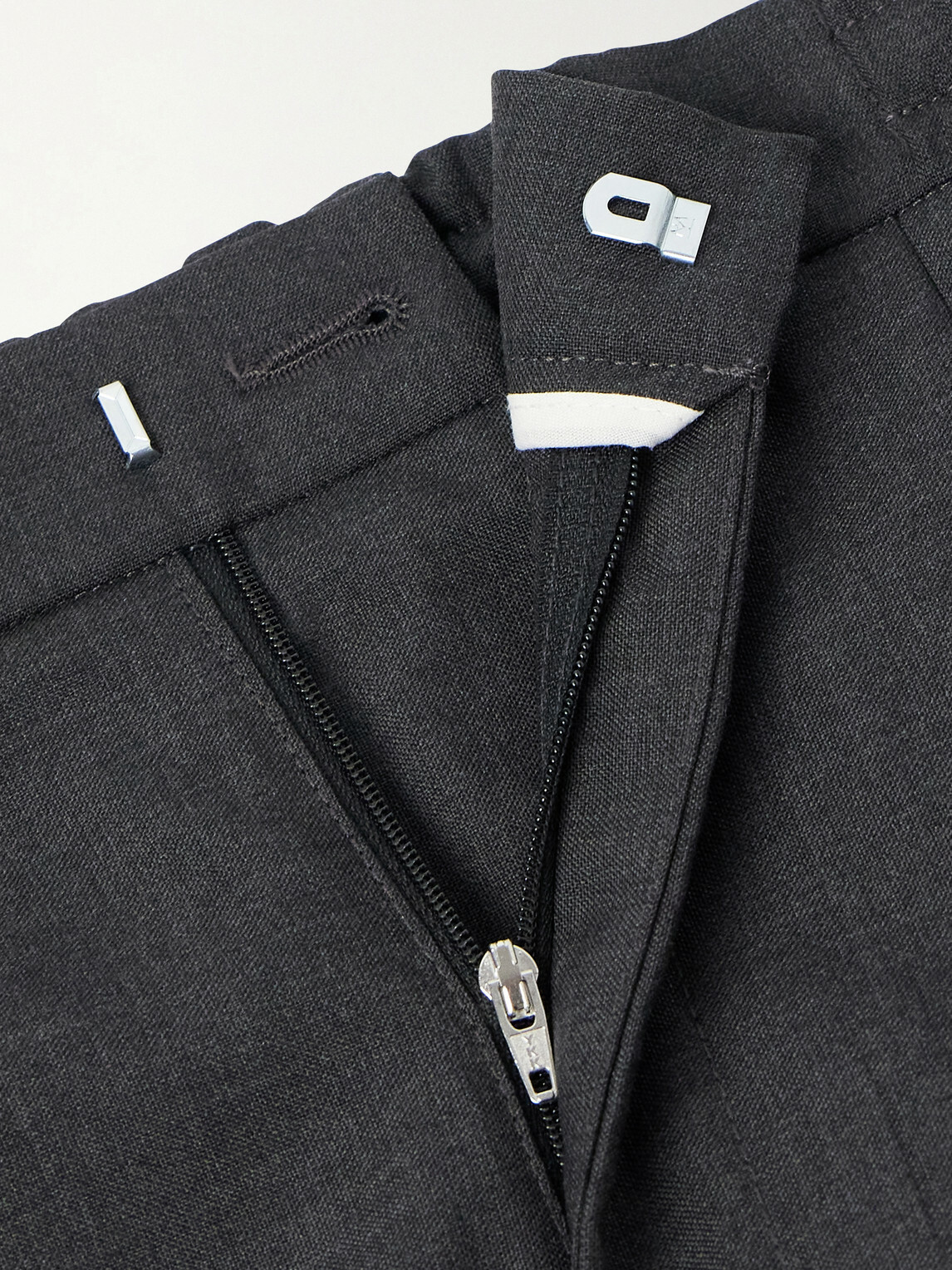 Officine Générale - Drew Tapered Pleated Wool Trousers - Gray