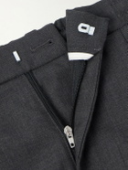 Officine Générale - Drew Tapered Pleated Wool Trousers - Gray