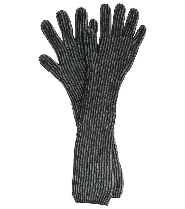 Photo: Acne Studios - Ribbed-knit wool-blend gloves