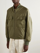 Moncler - Ouveze Logo-Appliquéd Shell Bomber Jacket - Orange