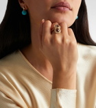 Suzanne Kalan 18kt gold (750/1000) ring with diamonds