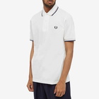 Fred Perry Authentic Men's Twin Tipped Polo Shirt in Snow White