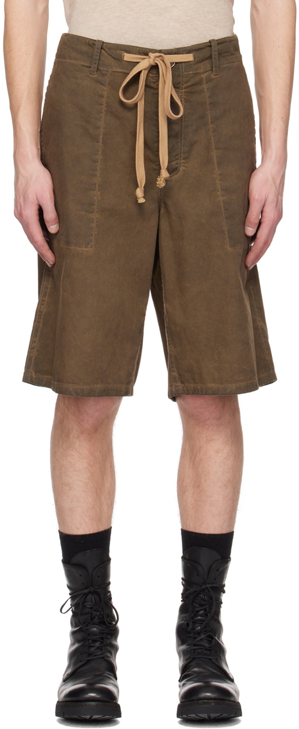 UMA WANG Khaki Joe Shorts