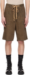 UMA WANG Khaki Joe Shorts