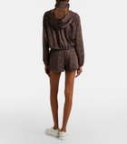The Upside Ludlow Lucky leopard-print running shorts