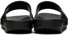 TAKAHIROMIYASHITA TheSoloist. Black OOFOS Edition Slider Sandals