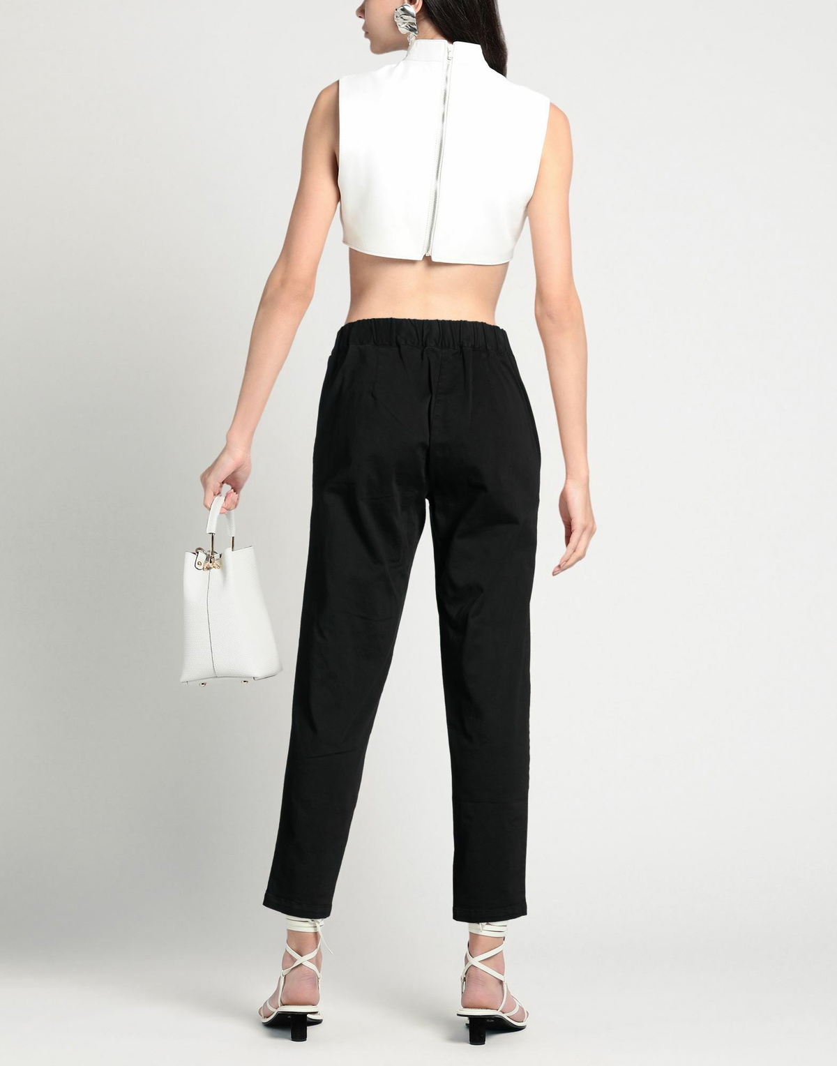 Alessia Santi Womens Pants in Black
