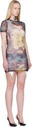 Jean Paul Gaultier Multicolor 'The Short Médaillon' Minidress