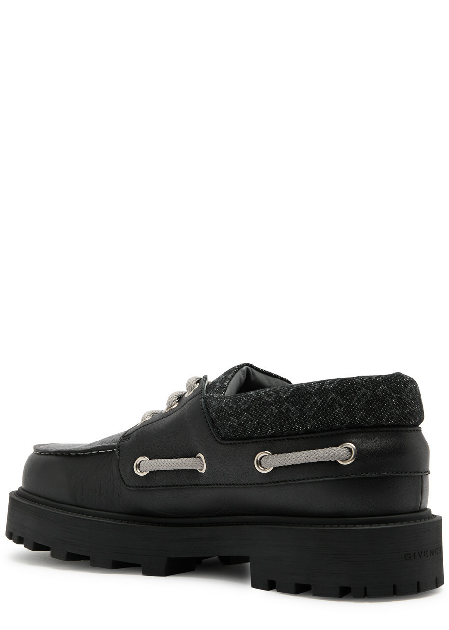 Givenchy Storm Panelled Chunky Boat Shoes Black