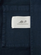 Mr P. - Garment-Dyed Stretch-Cotton Twill Blazer - Blue