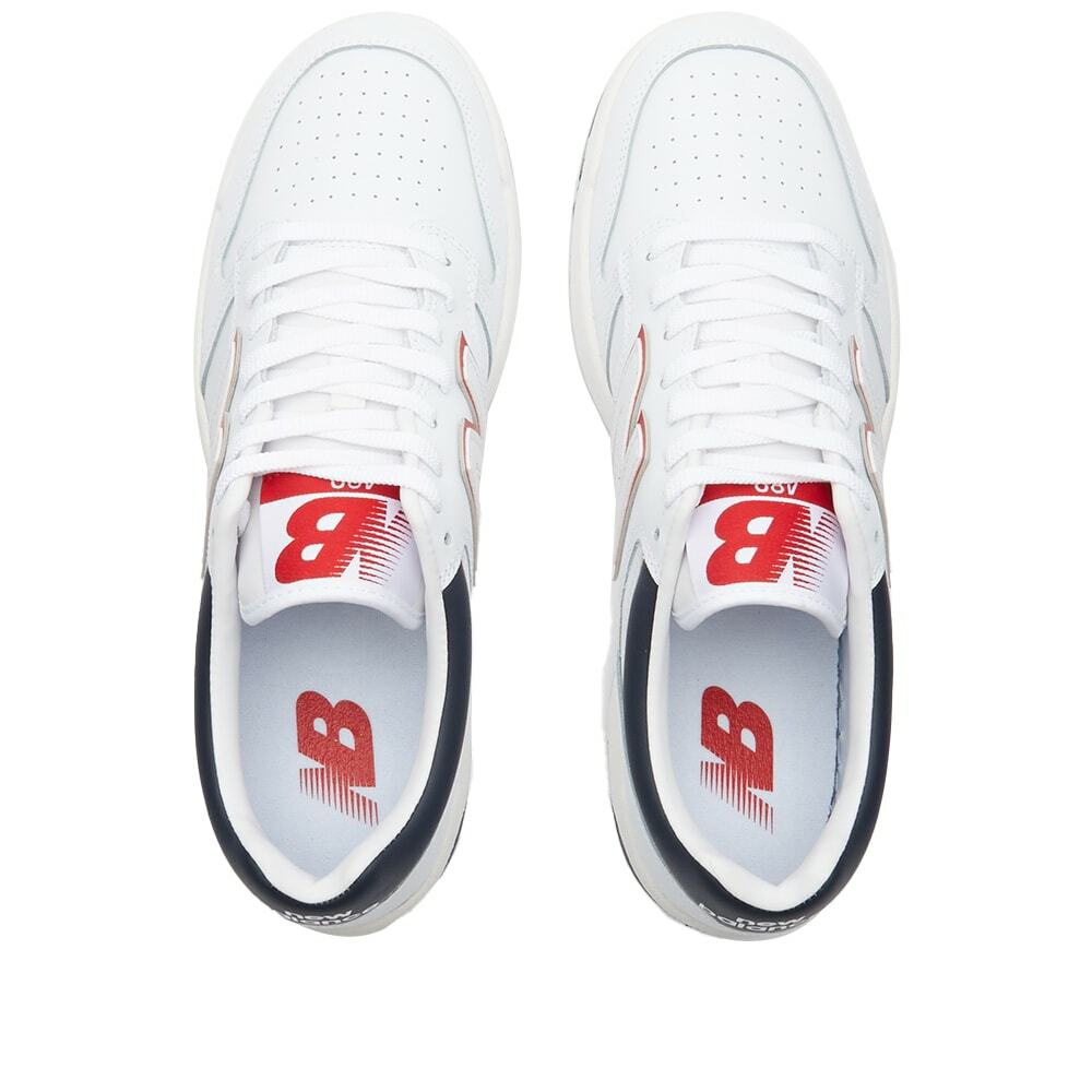 New Balance Men's BB480LWG Sneakers in White/Navy New Balance
