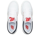 New Balance Men's BB480LWG Sneakers in White/Navy