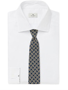 ETRO - Slim-Fit Poplin-Trimmed Cotton Oxford Shirt - White