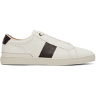 BOSS White Gary Leather Sneakers