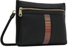 Paul Smith Black Signature Stripe Musette Bag