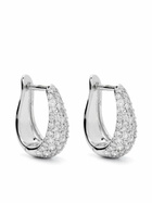 Dana Rebecca Designs 14K White Gold DRD Large Diamond Hoop Earrings