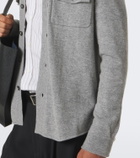Allude Knitted wool and cashmere shirt