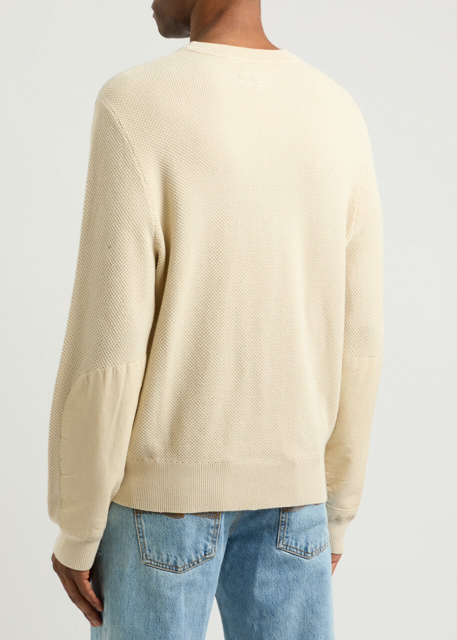 Rag & Bone Dexter Waffle-knit Cotton Jumper Ecru