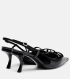 Roger Vivier Virgule 75 leather slingback pumps
