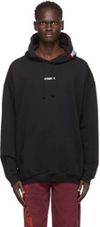 VETEMENTS Black Logo Patch Hoodie