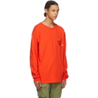 Vans Red WTAPS Edition Waffle Lovers Club Long Sleeve T-Shirt