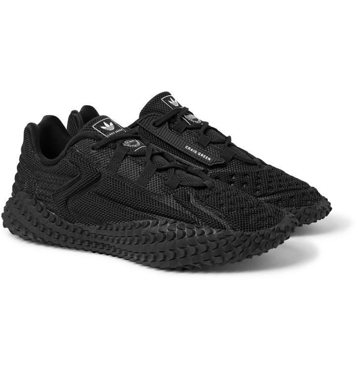 Photo: adidas Consortium - Craig Green Kontuur Kamanda I Rubber-Trimmed Mesh Sneakers - Black