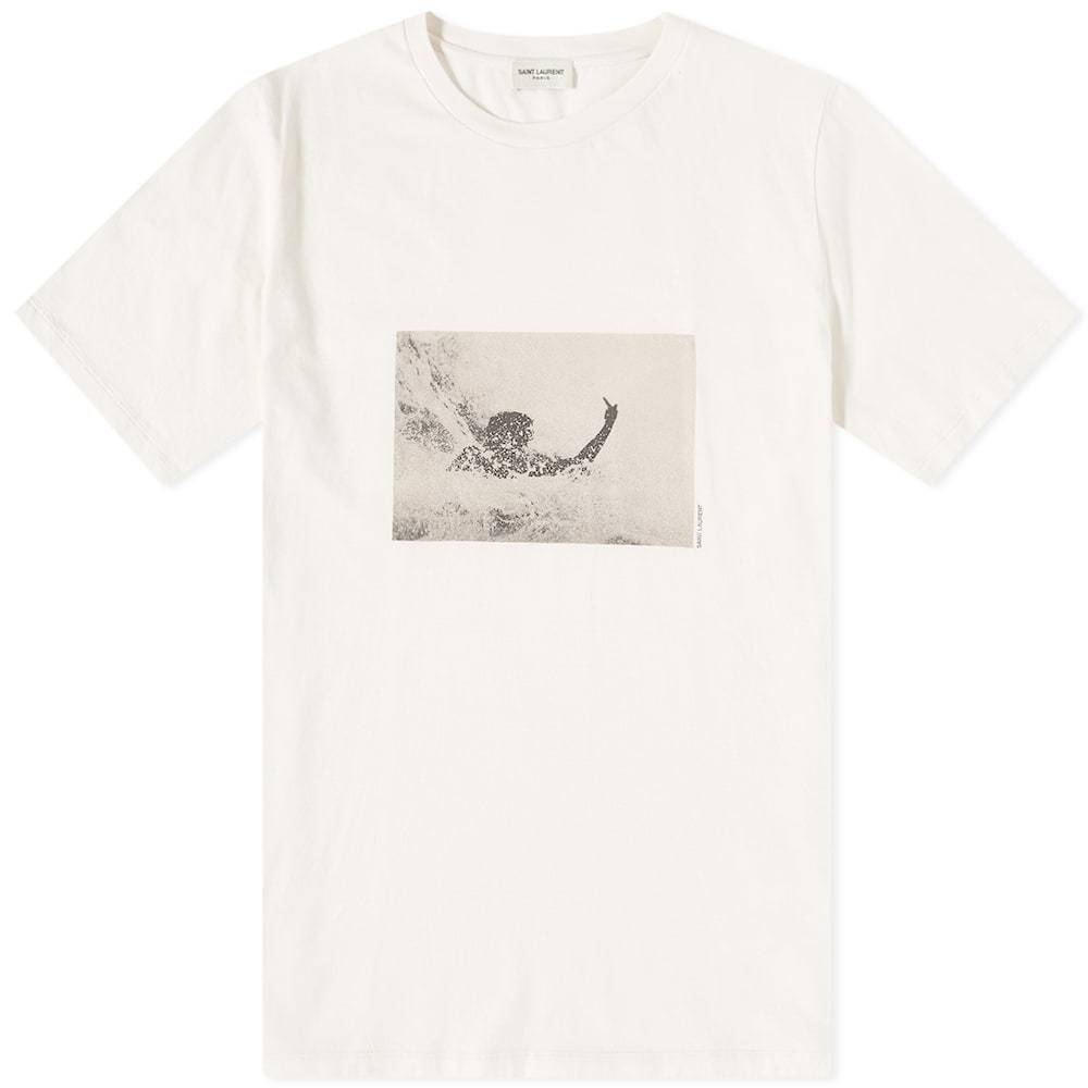 Saint Laurent Surf Photo Print Tee Saint Laurent