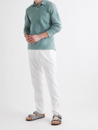 ORLEBAR BROWN - Fitzgerald Garment-Dyed Slub Cotton Polo Shirt - Green