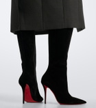 Christian Louboutin Miss Z suede knee-high boots