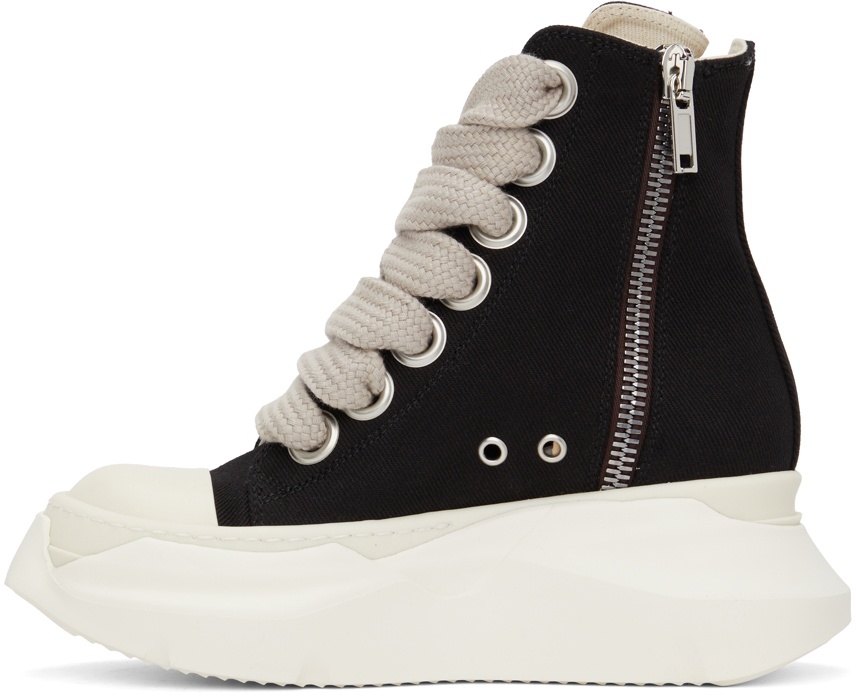 Rick Owens Drkshdw Black Jumbo Lace Abstract High Sneakers Rick 