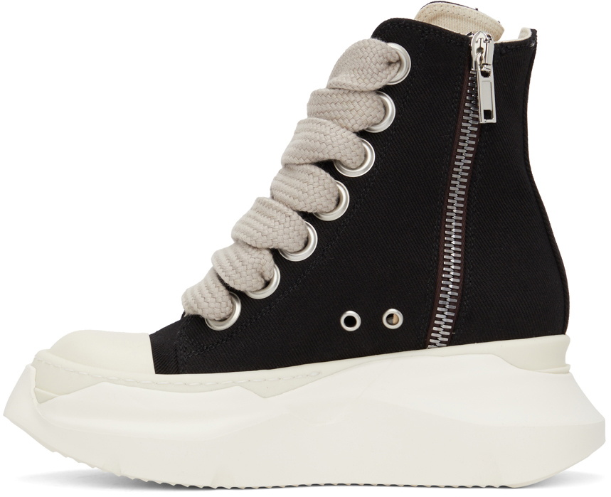 Rick Owens Black Jumbo Lace Low Sneakers Rick Owens