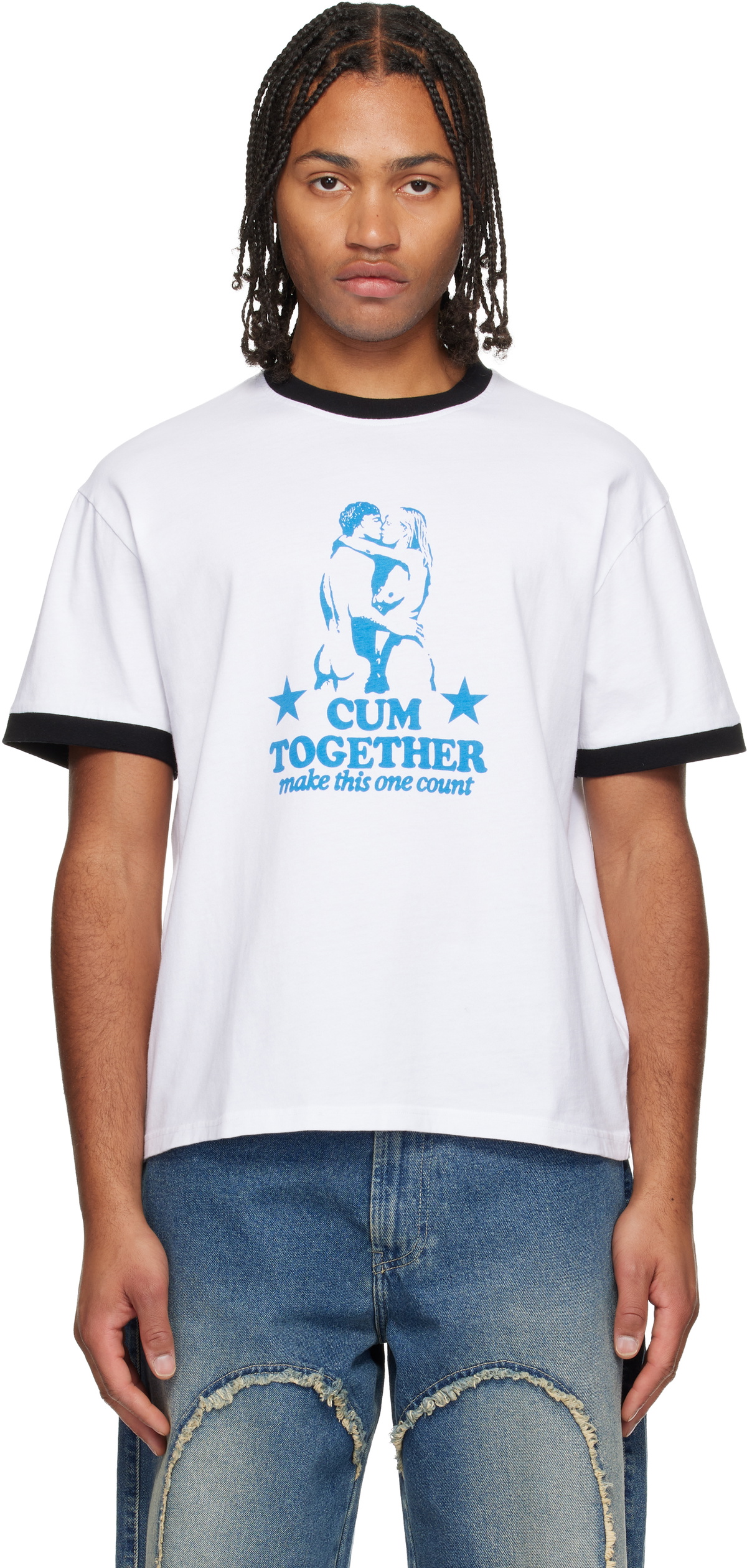 Carne Bollente White 'Make This One Count' T-shirt Carne Bollente