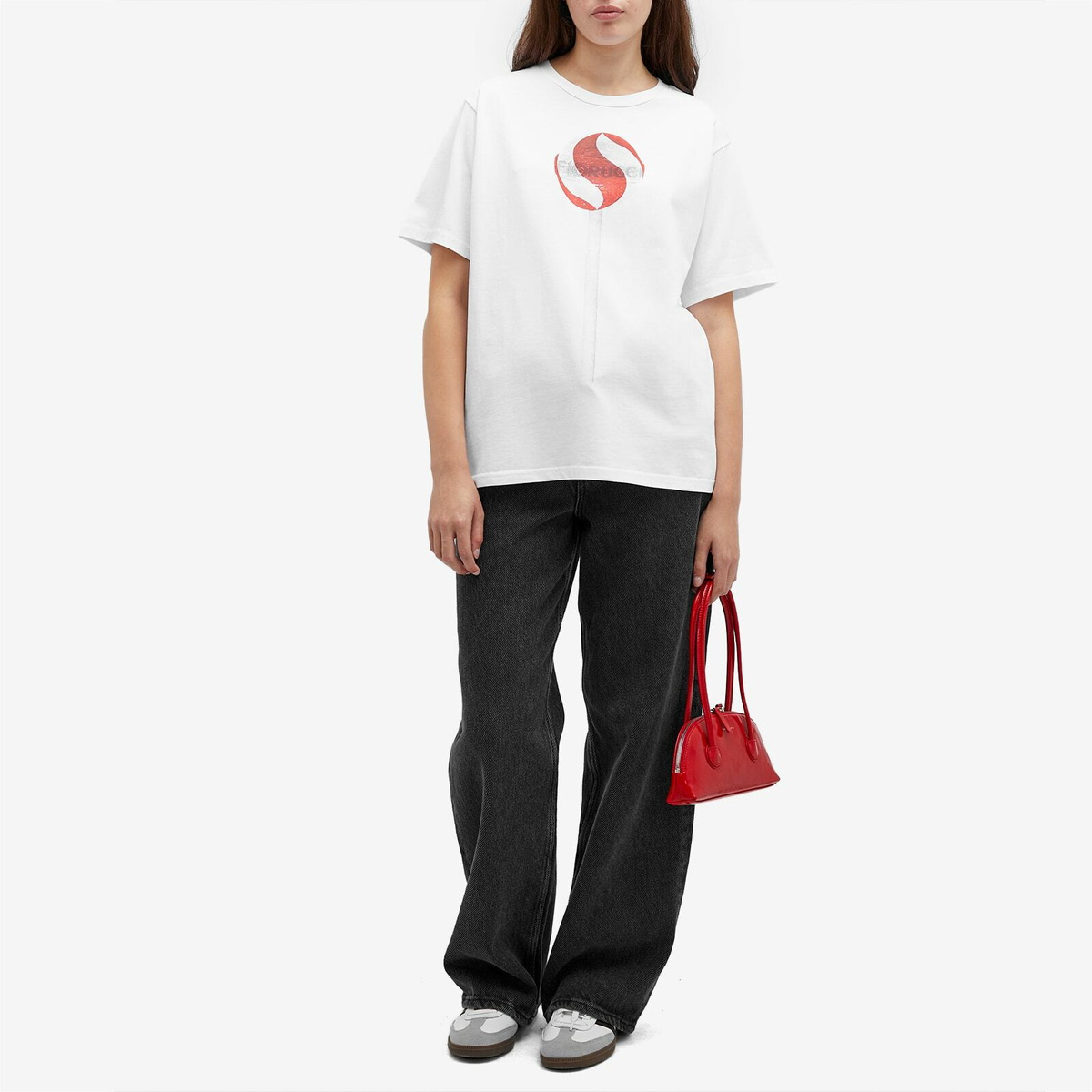 Fiorucci Women's Big Lollipop Print Regular Fit T-Shirt in White