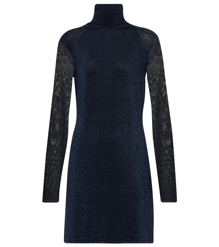 Photo: Victoria Beckham Lurex® turtleneck minidress