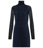 Victoria Beckham Lurex® turtleneck minidress