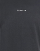 Les Deux Mens T-shirt in Charcoal