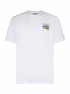 MC2 Saint Barth Man Cotton T-shirt With Porto Cervo Postcard Front And Back Print | Alessandro Enriquez Special Edition