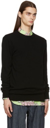 Comme des Garçons Shirt Black Knit Lambswool Crewneck