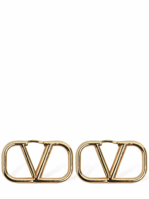 Photo: VALENTINO GARAVANI 4cm V Logo Signature Earrings