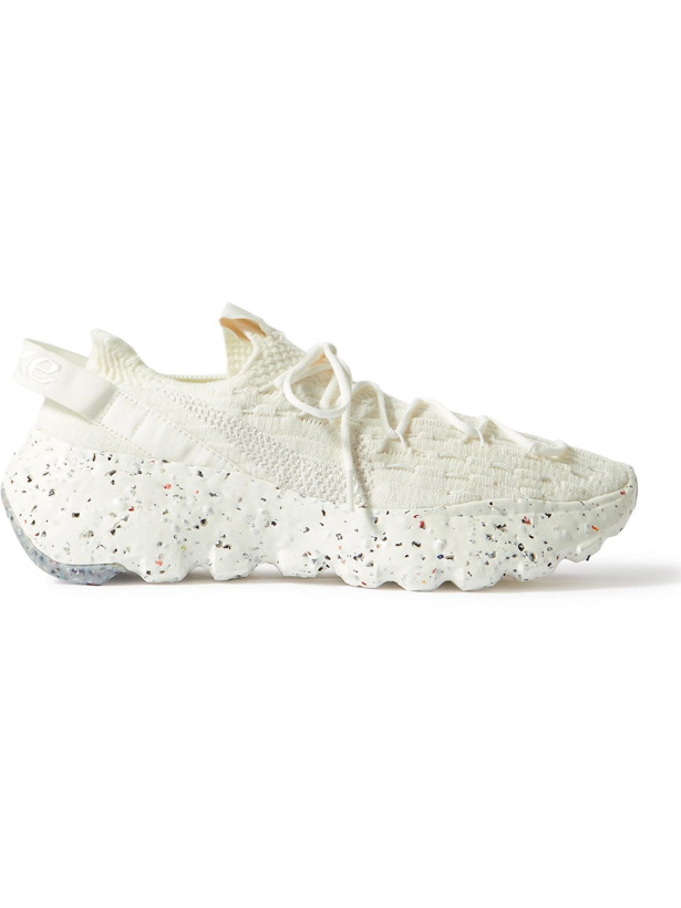 Photo: Nike - Space Hippie 04 Recycled Stretch-Knit Sneakers - White