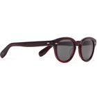 OLIVER PEOPLES - Cary Grant Sun Round-Frame Acetate Sunglasses - Burgundy