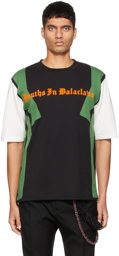 Youths in Balaclava Black & Green Colorblocked T-Shirt