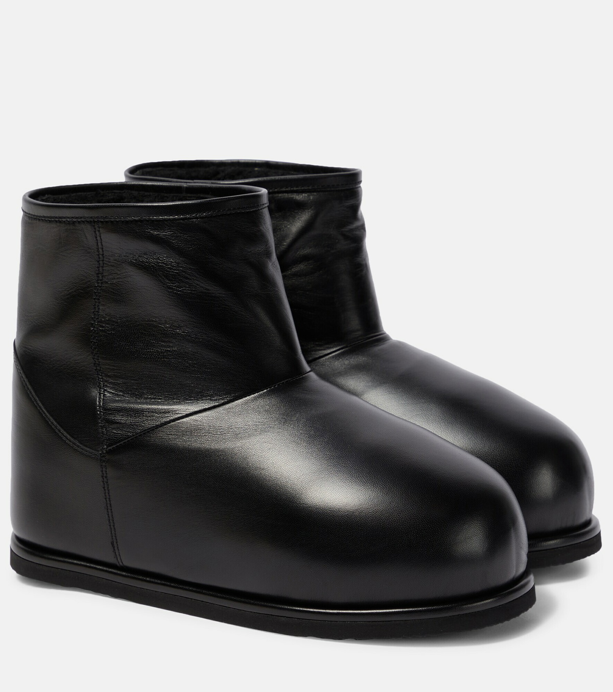 amina muaddi wedge boots