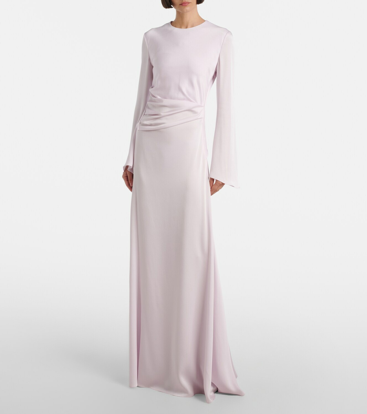 McQueen Draped satin gown