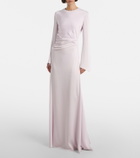 McQueen Draped satin gown