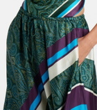 Alémais Joni printed silk twill balloon pants