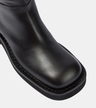 MM6 Maison Margiela Leather knee-high boots