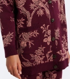 Etro Floral jacquard wool-blend cardigan