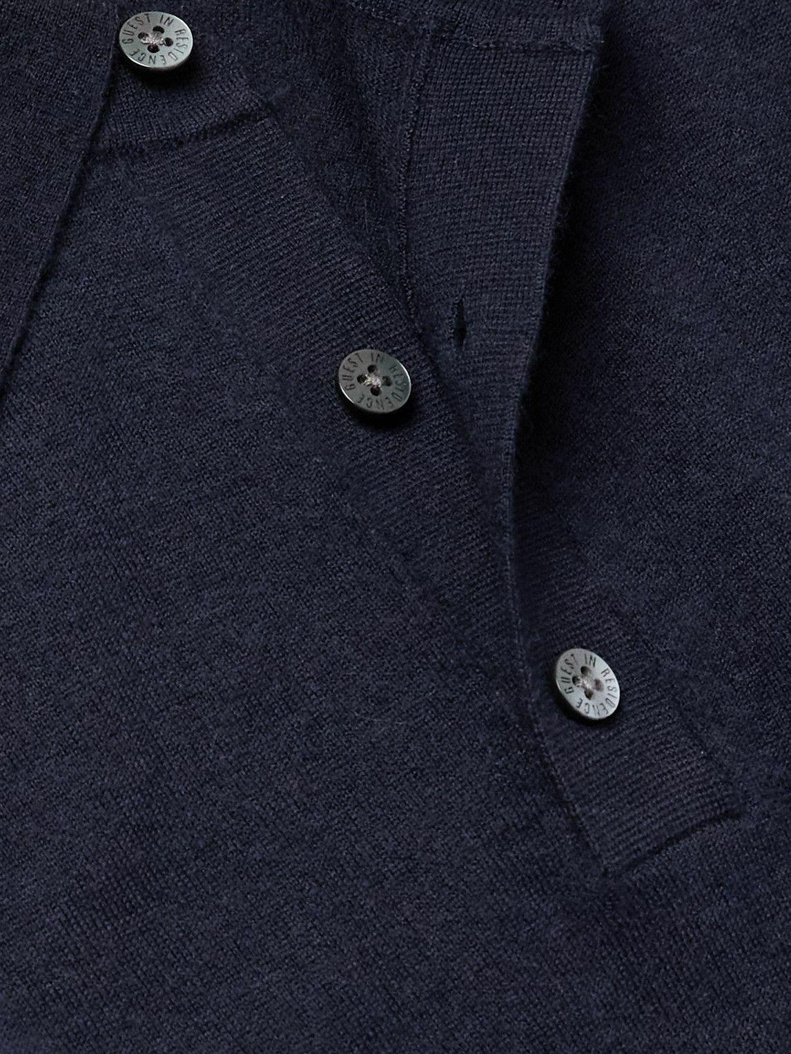 Guest In Residence - Airy Cashmere Polo Shirt - Blue