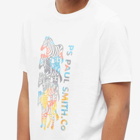 Paul Smith Men's Multi Zebra T-Shirt in White